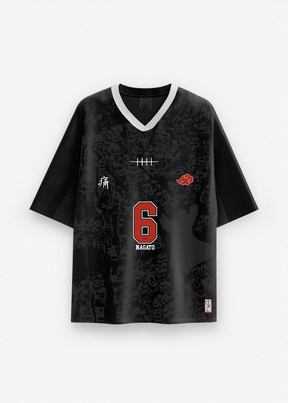 NAGATO® BLACK FOOTBALL JERSEY