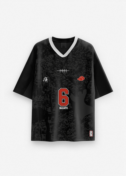 NAGATO® BLACK FOOTBALL JERSEY