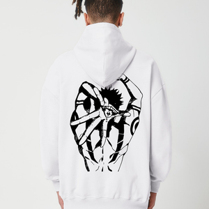 CURSED MOUTH® OVERSIZE WHITE HOODIE