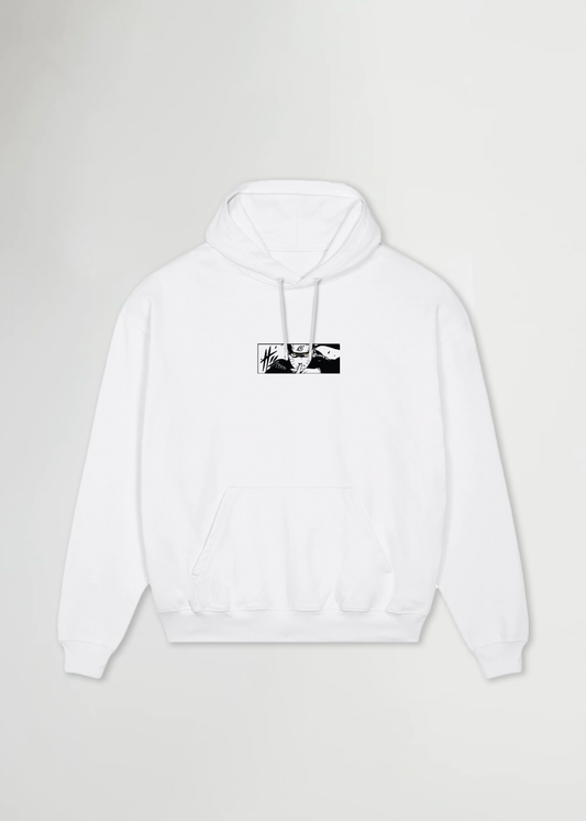 N-CHARACTERS® OVERSIZE WHITE HOODIE