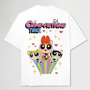 CRIME FIGHTING TRIO® WHITE TEE