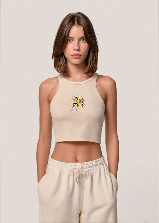 THE TRIO® BEIGE BABY TEE