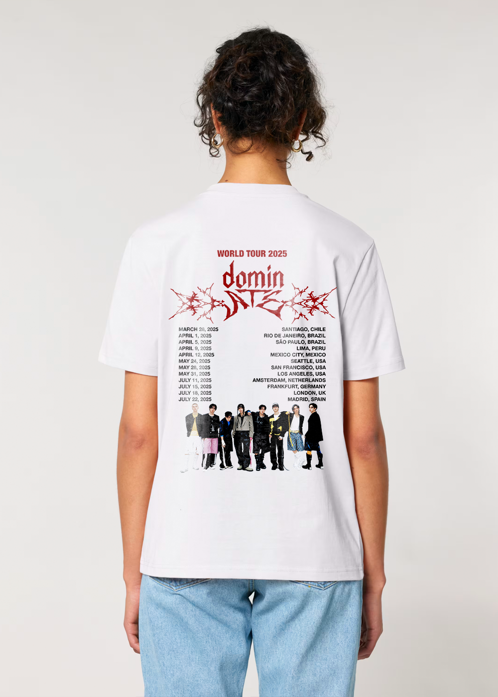 DOMIN TOUR WORLD TOUR WHITE TEE