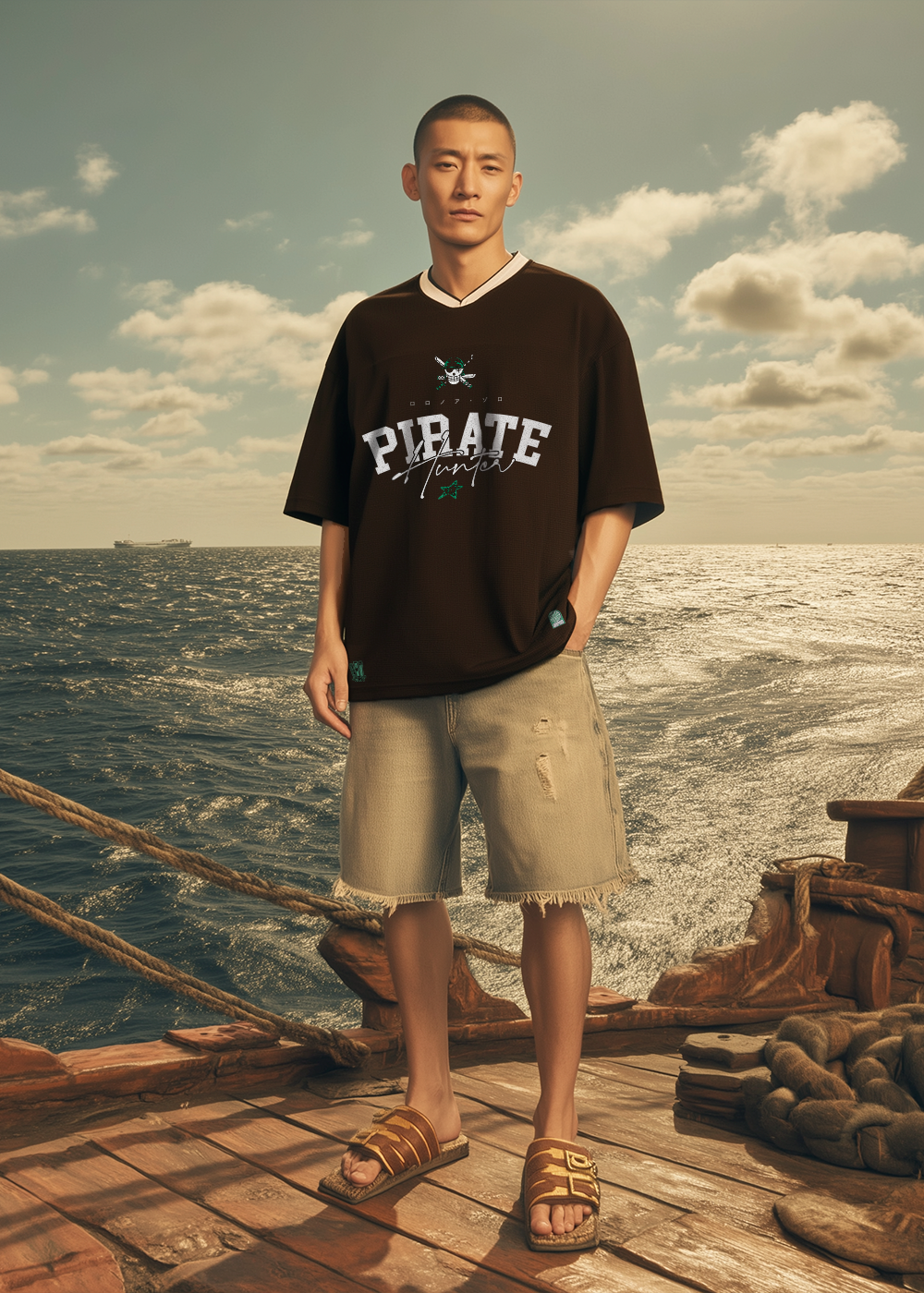 PIRATE HUNTER® BLACK FOOTBALL JERSEY
