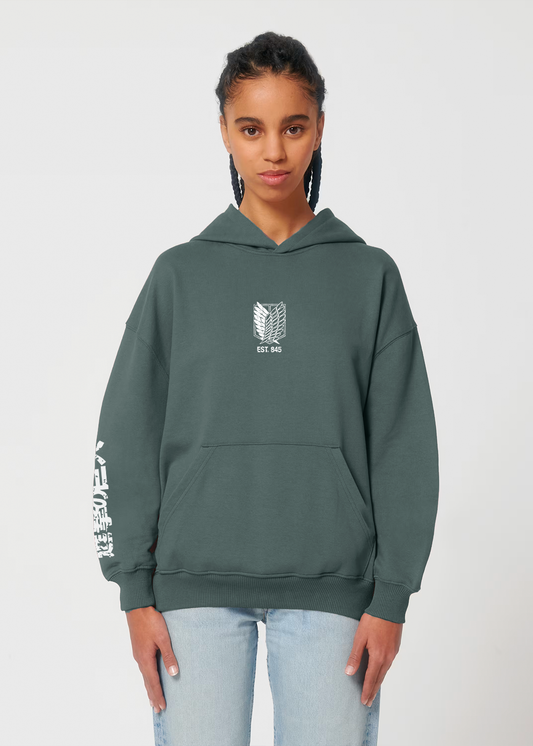 SCOUT REGIMENT GREEN OVERSIZE HOODIE