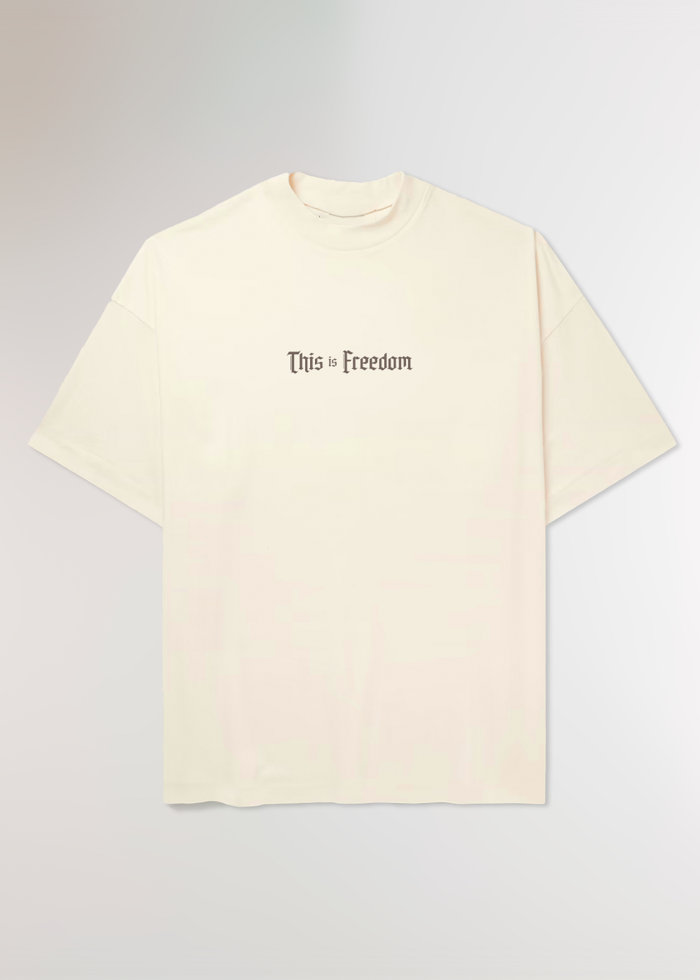 THIS IS FREEDOM BEIGE T-SHIRT