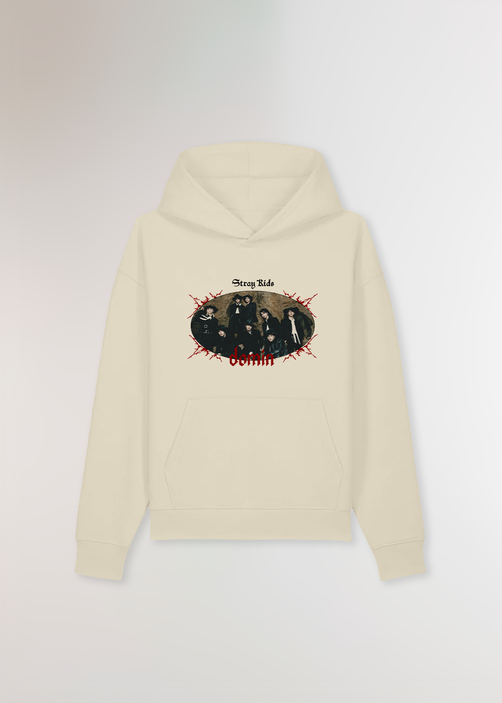 DOMIN TOUR THE GROUP BEIGE HOODIE
