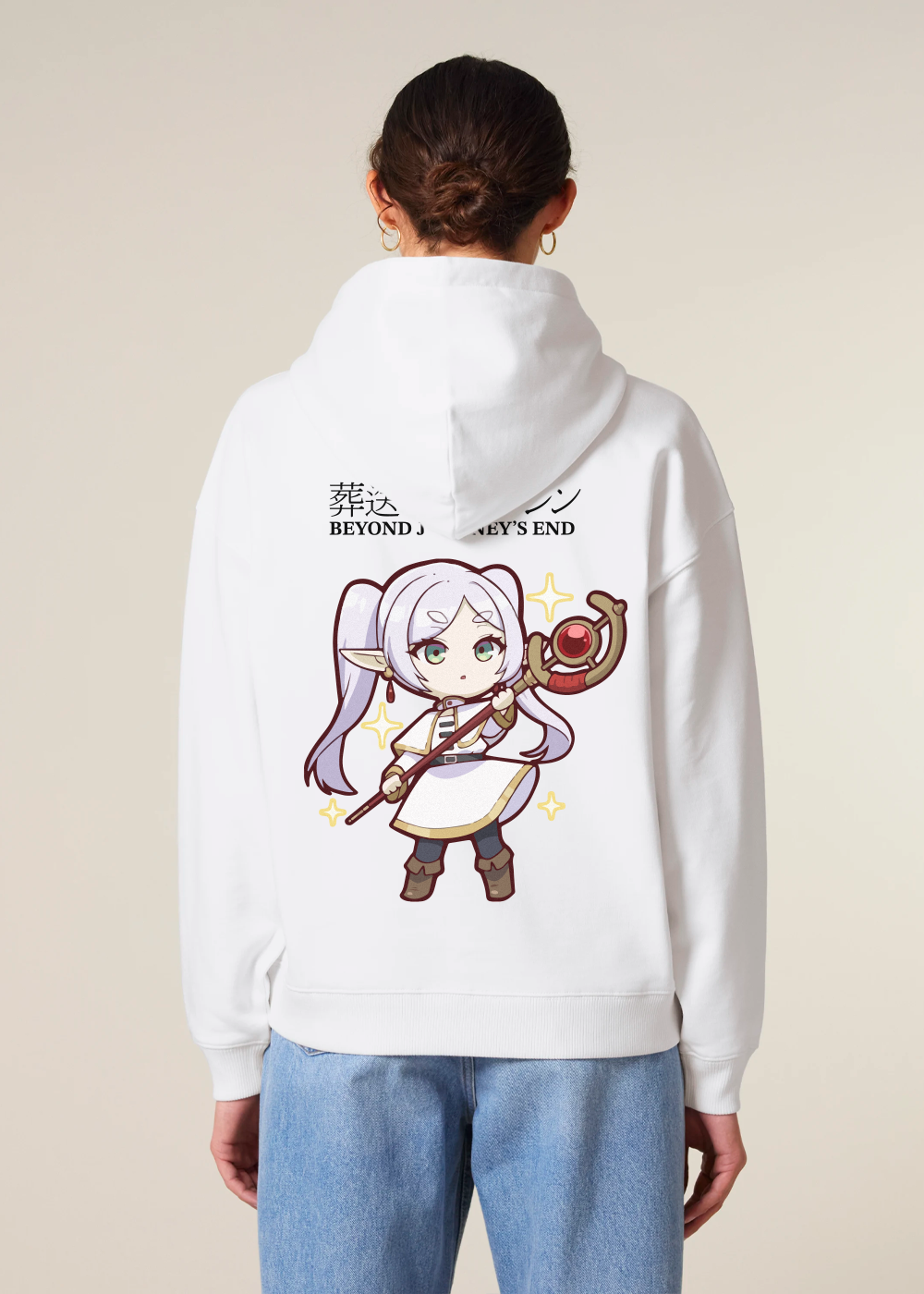 THE MAGE® OVERSIZED WHITE HOODIE