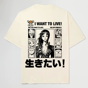 I WANT TO LIVE® BEIGE TEE