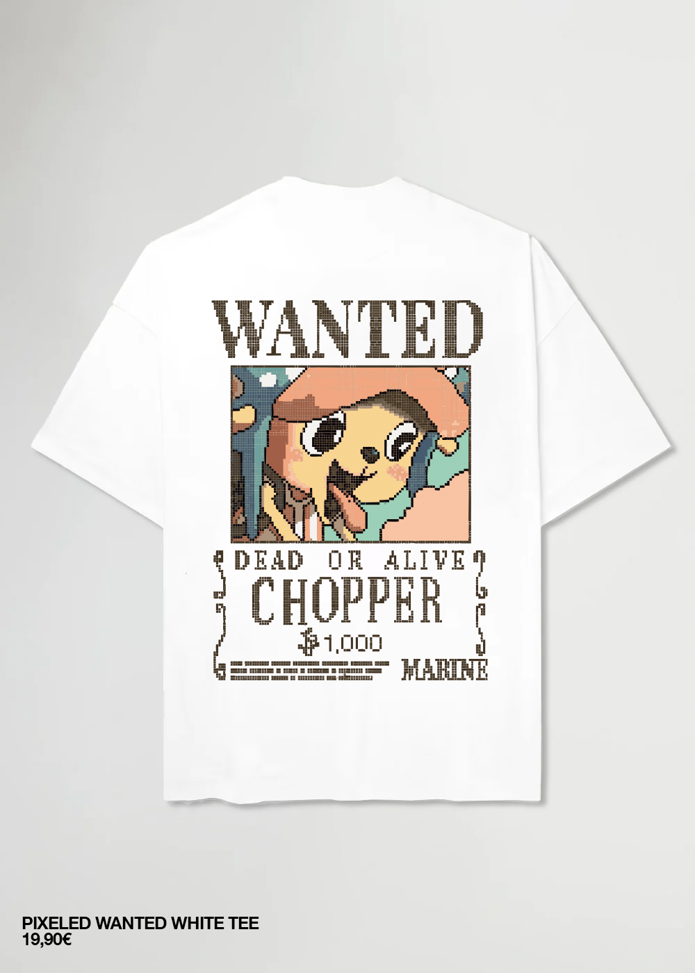 PIXELED WANTED® WHITE TEE