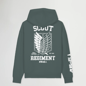 SCOUT REGIMENT GREEN OVERSIZE HOODIE