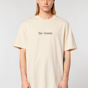 THIS IS FREEDOM BEIGE T-SHIRT
