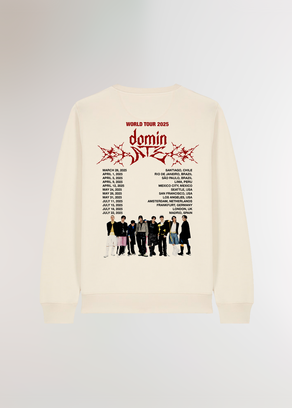 DOMIN TOUR WORLD TOUR BEIGE SWEATSHIRT