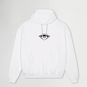 CURSED MOUTH® OVERSIZE WHITE HOODIE