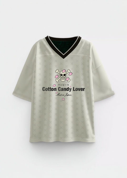 COTTON CANDY LOVER® BEIGE FOOTBALL JERSEY