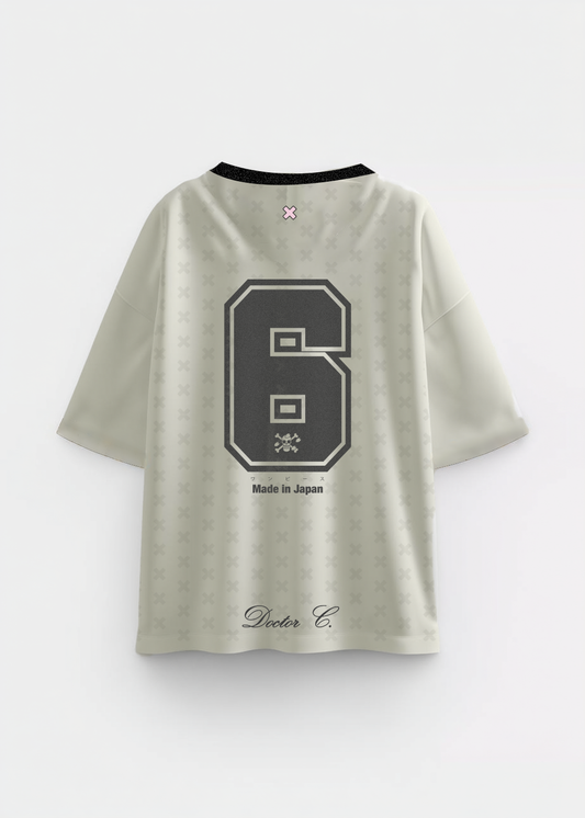 COTTON CANDY LOVER® BEIGE FOOTBALL JERSEY