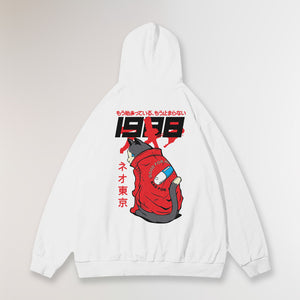 1998® OVERSIZE WHITE HOODIE