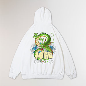 DRAGON GOD® OVERSIZE WHITE HOODIE