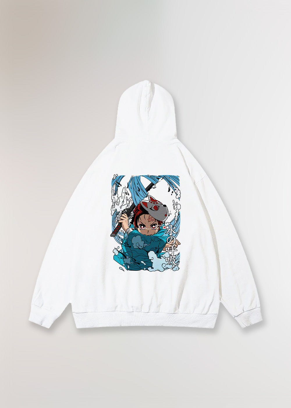 HARD SKULL® OVERSIZE WHITE HOODIE