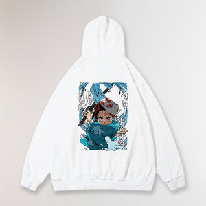 HARD SKULL® OVERSIZE WHITE HOODIE