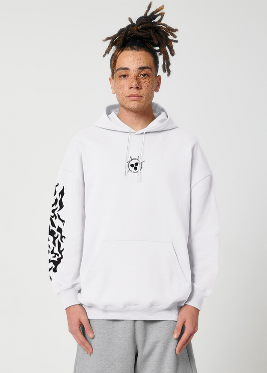 EVIL SEALING® OVERSIZE WHITE HOODIE