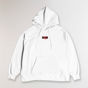 1998® OVERSIZE WHITE HOODIE