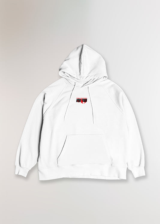 1998® OVERSIZE WHITE HOODIE