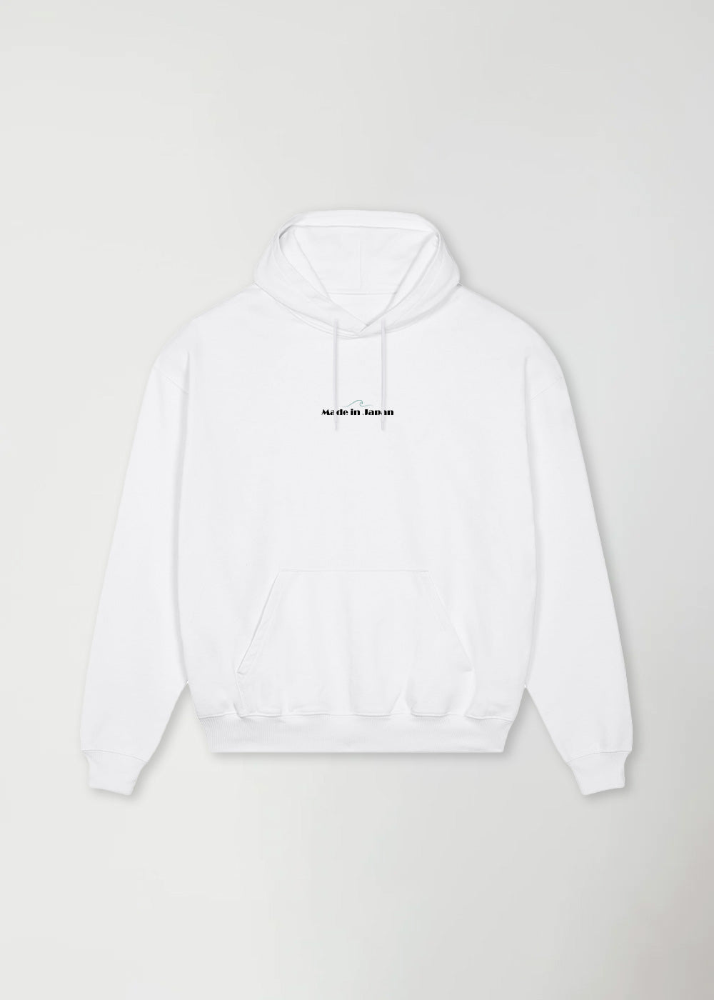 GREAT WAVE® OVERSIZE WHITE HOODIE