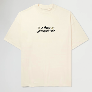 A NEW CREWMATE® BEIGE TEE