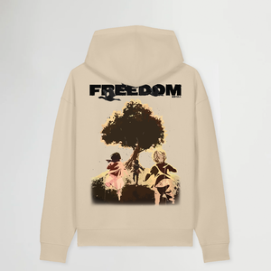FREEDOM BEIGE OVERSIZE HOODIE