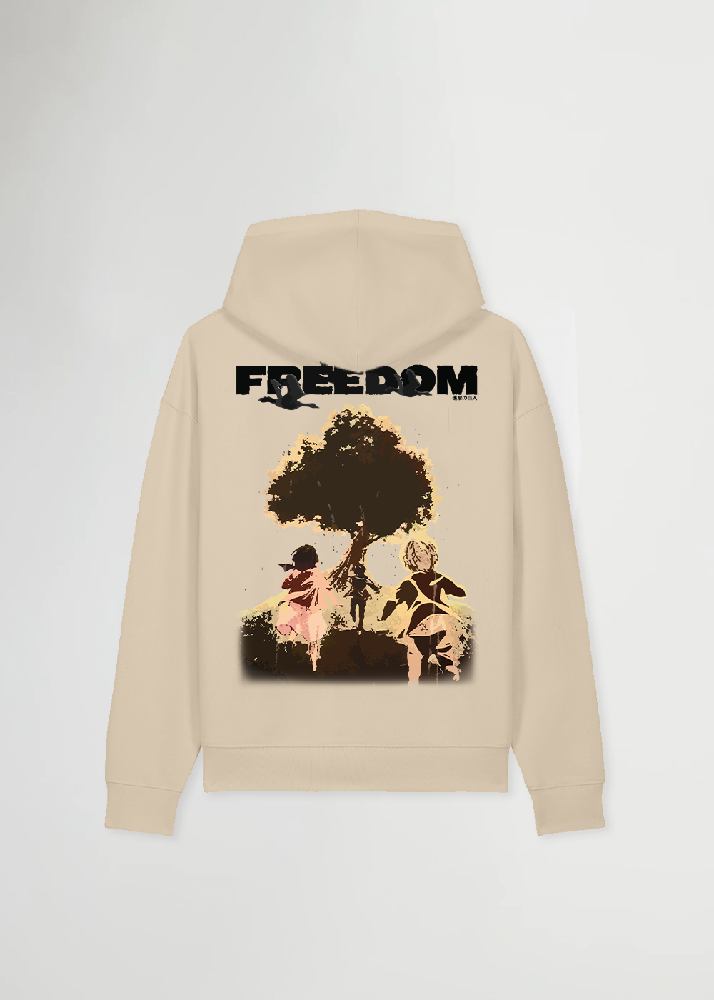 FREEDOM BEIGE OVERSIZE HOODIE