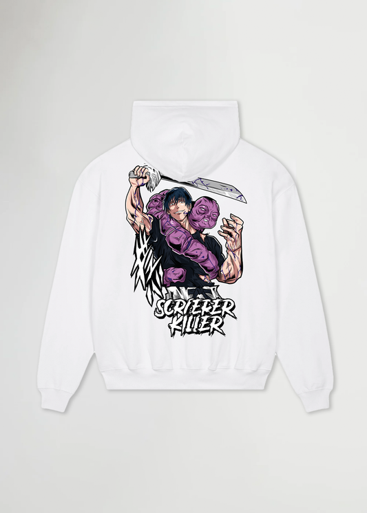 JJK SORCERER® OVERSIZE WHITE HOODIE