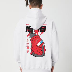 1998® OVERSIZE WHITE HOODIE