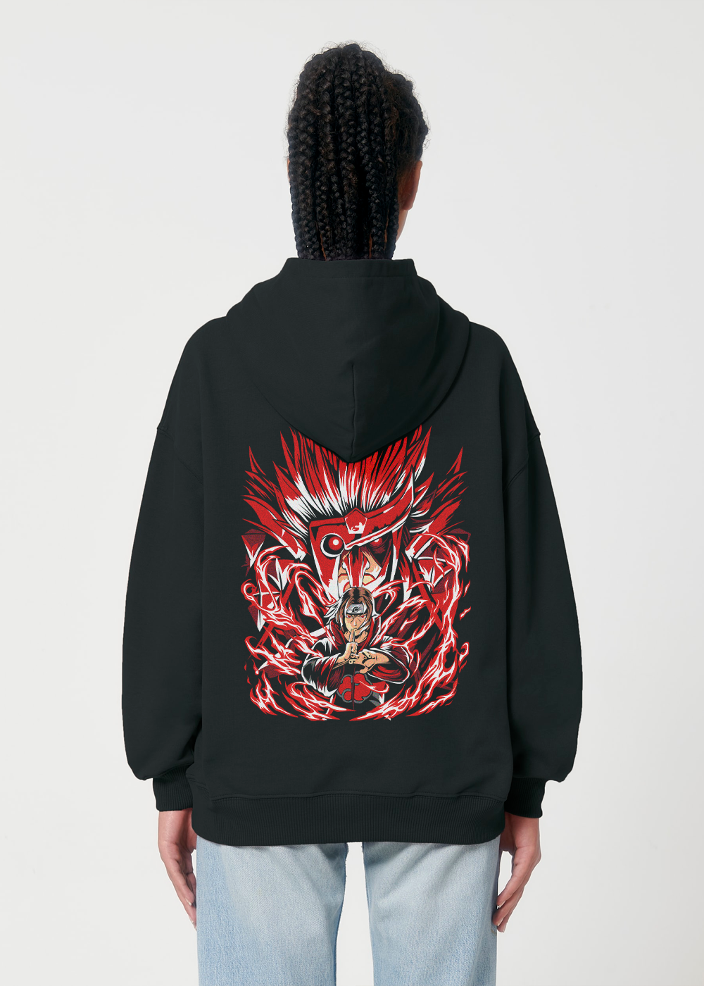 THE PRINCE OF CROWS® OVERSIZE BLACK HOODIE