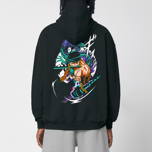 LEGENDARY SWORDSMAN® OVERSIZE BLACK HOODIE