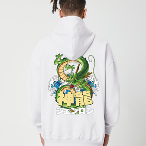 DRAGON GOD® OVERSIZE WHITE HOODIE