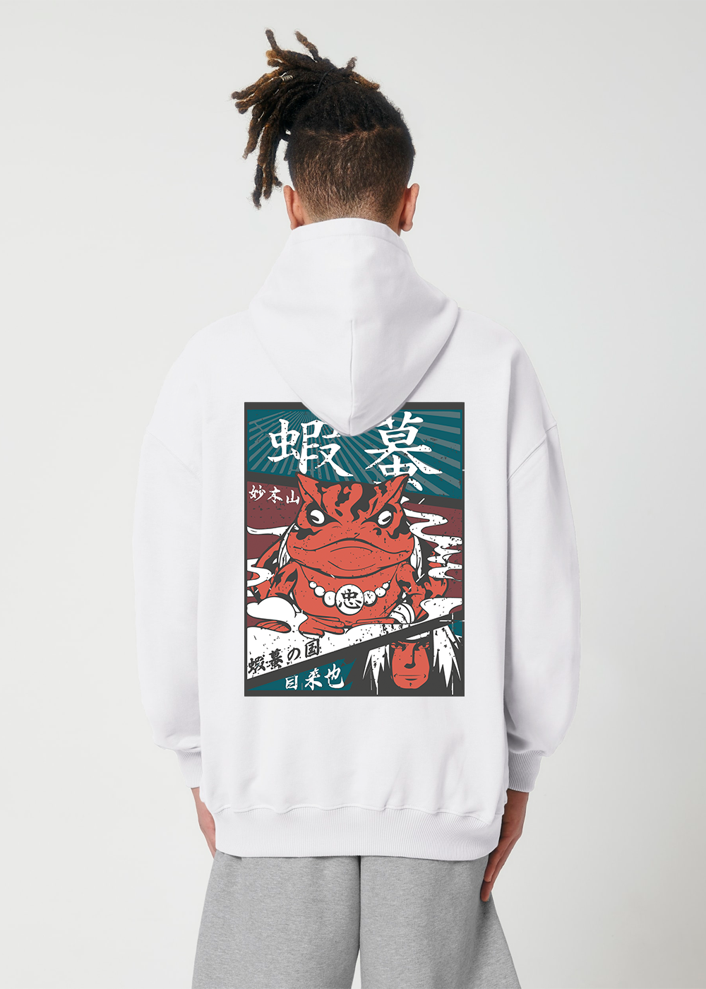 LEGENDARY SANNIN® OVERSIZE WHITE HOODIE