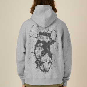 WALLBREAKER GREY OVERSIZE HOODIE