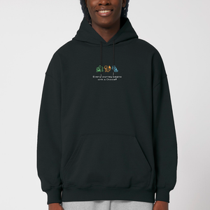 THE CHOICE® OVERSIZE BLACK HOODIE