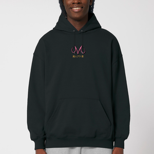 MAJIN® OVERSIZE BLACK HOODIE