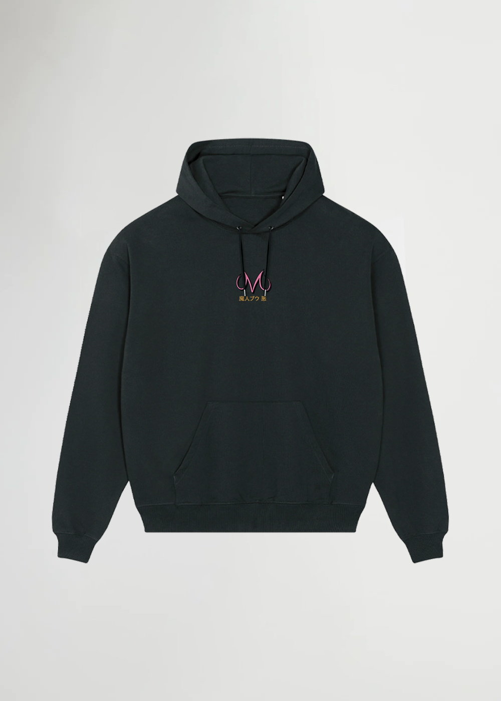 MAJIN® OVERSIZE BLACK HOODIE