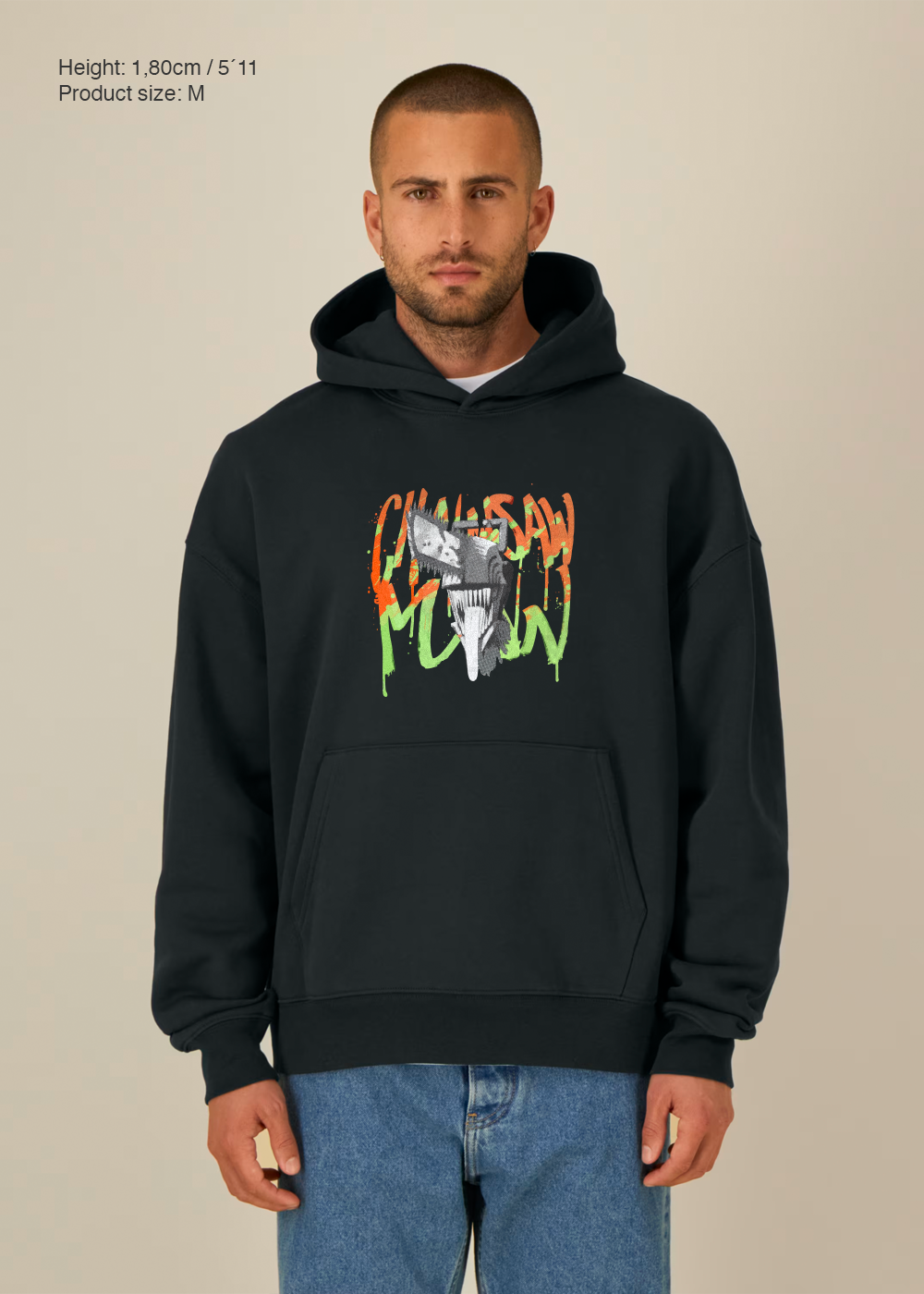 WANTED SUDADERA CON CAPUCHA BEIGE