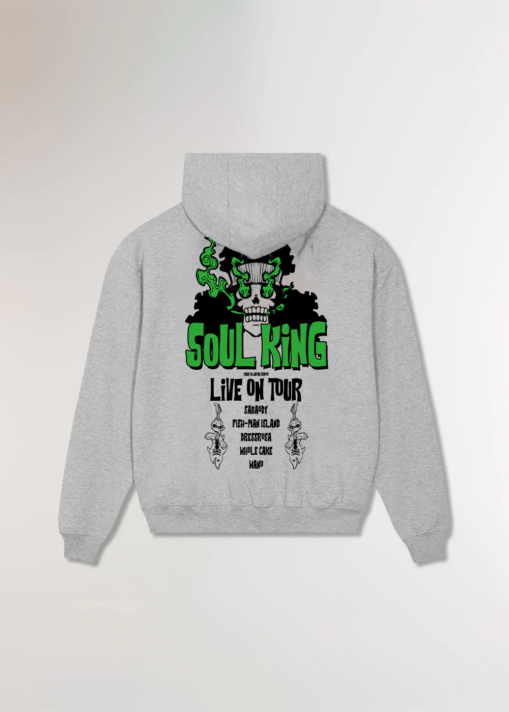 SOUL KING® OVERSIZE GREY HOODIE