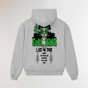 SOUL KING® OVERSIZE GREY HOODIE