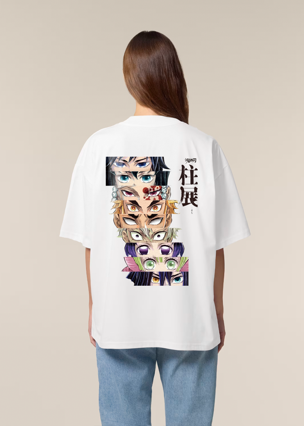 HASHIRAS BOXY WHITE TEE