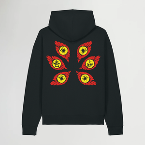 JOGEN NO ICHI BOXY BLACK HOODIE