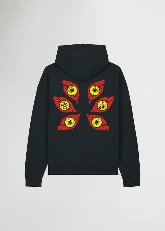 JOGEN NO ICHI BOXY BLACK HOODIE