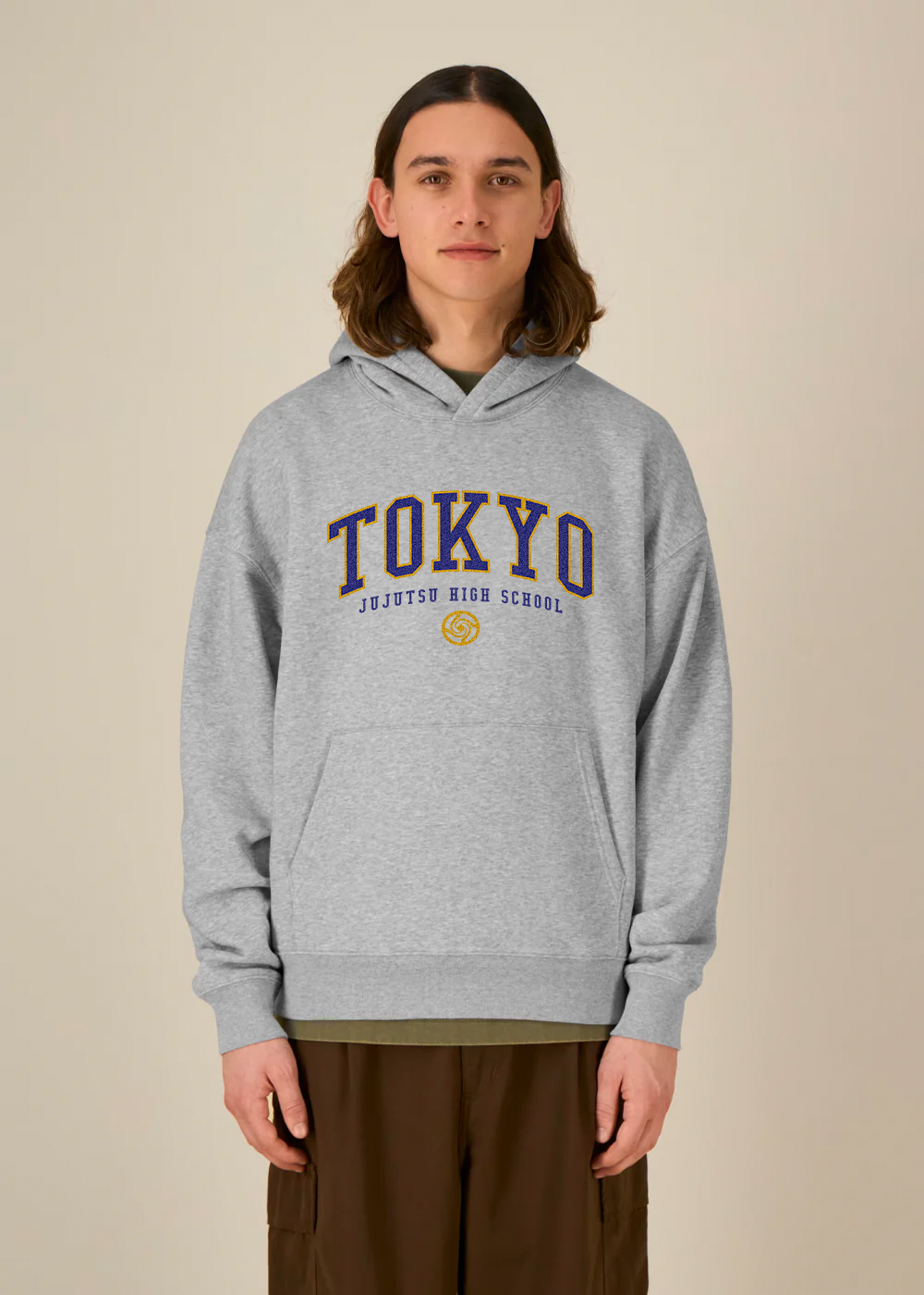 TOKYO HEATHER GREY OVERSIZE HOODIE