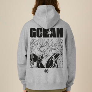 GOHAN® OVERSIZED GREY HOODIE
