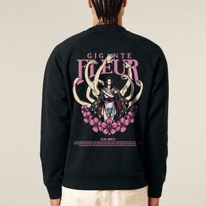 GIGANTE FLEUR BLACK OVERSIZE SWEATSHIRT